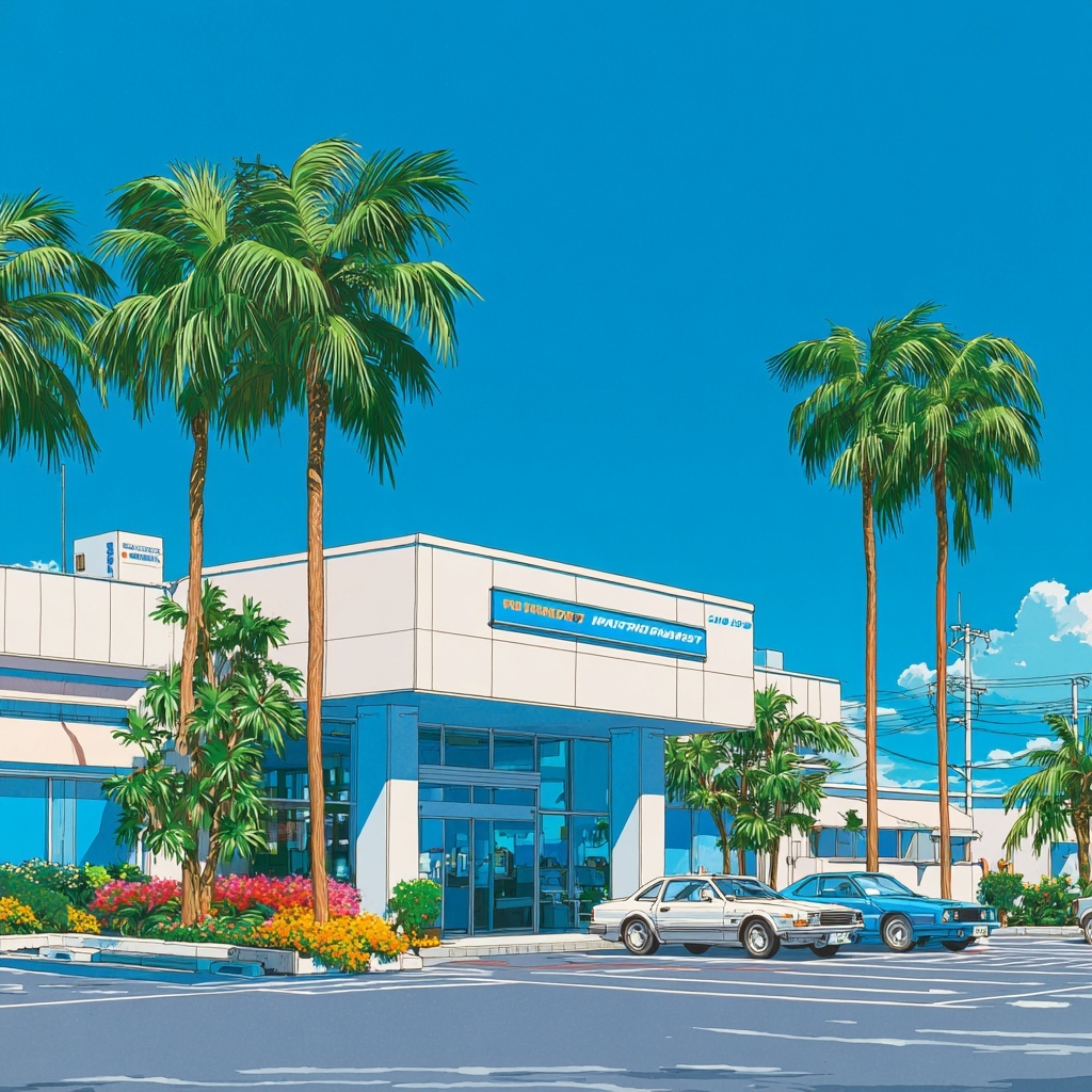 Certificado de capacitación para concesionarios de autos enmarcado en una oficina